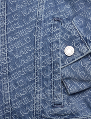 Karl Lagerfeld - Diagonal Aop Denim Jacket - mid blue - 3