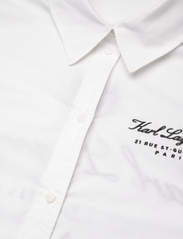 Karl Lagerfeld - Hotel Karl Poplin Tunic - skjortklänningar - white - 2