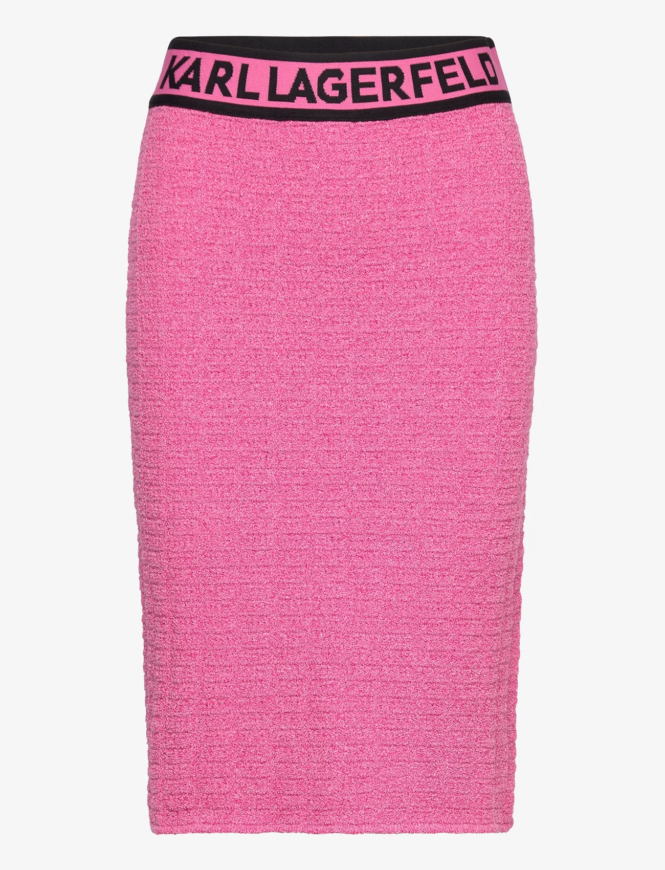 Karl Lagerfeld - boucle knit skirt - neulehameet - cabaret pink - 0