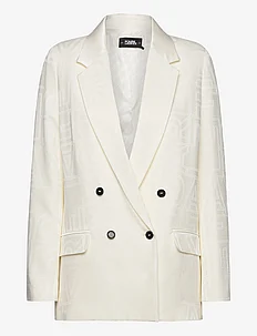 logo tailored blazer, Karl Lagerfeld