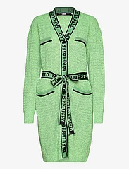 Karl Lagerfeld - feminine boucle cardigan - susegamieji megztiniai - bright green - 0