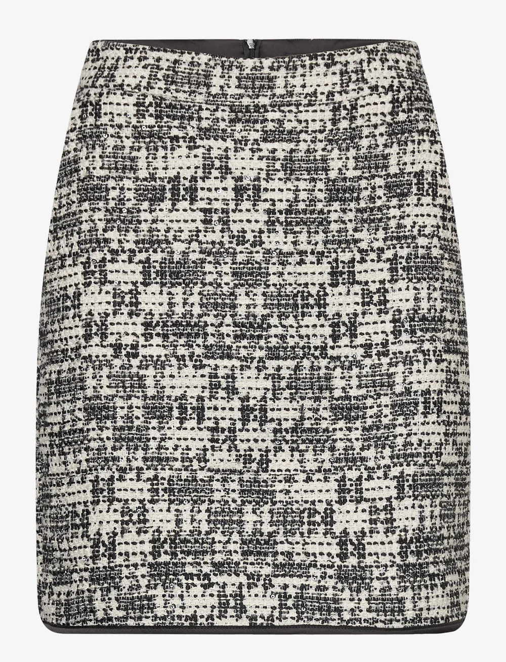 Black and sales white boucle skirt