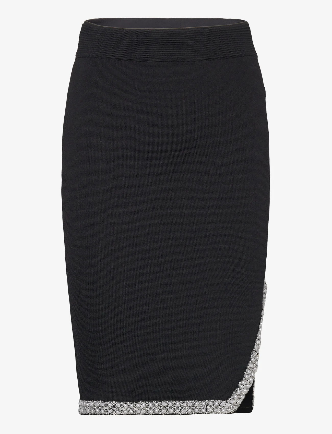 Karl Lagerfeld - fashion knit skirt - stickade kjolar - black - 0