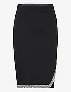 fashion knit skirt - BLACK