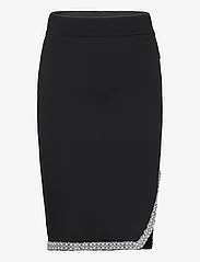 Karl Lagerfeld - fashion knit skirt - stickade kjolar - black - 0