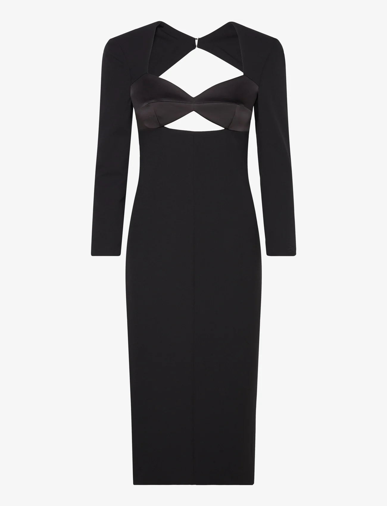 Karl Lagerfeld - evening cut out dress - party wear at outlet prices - black - 0