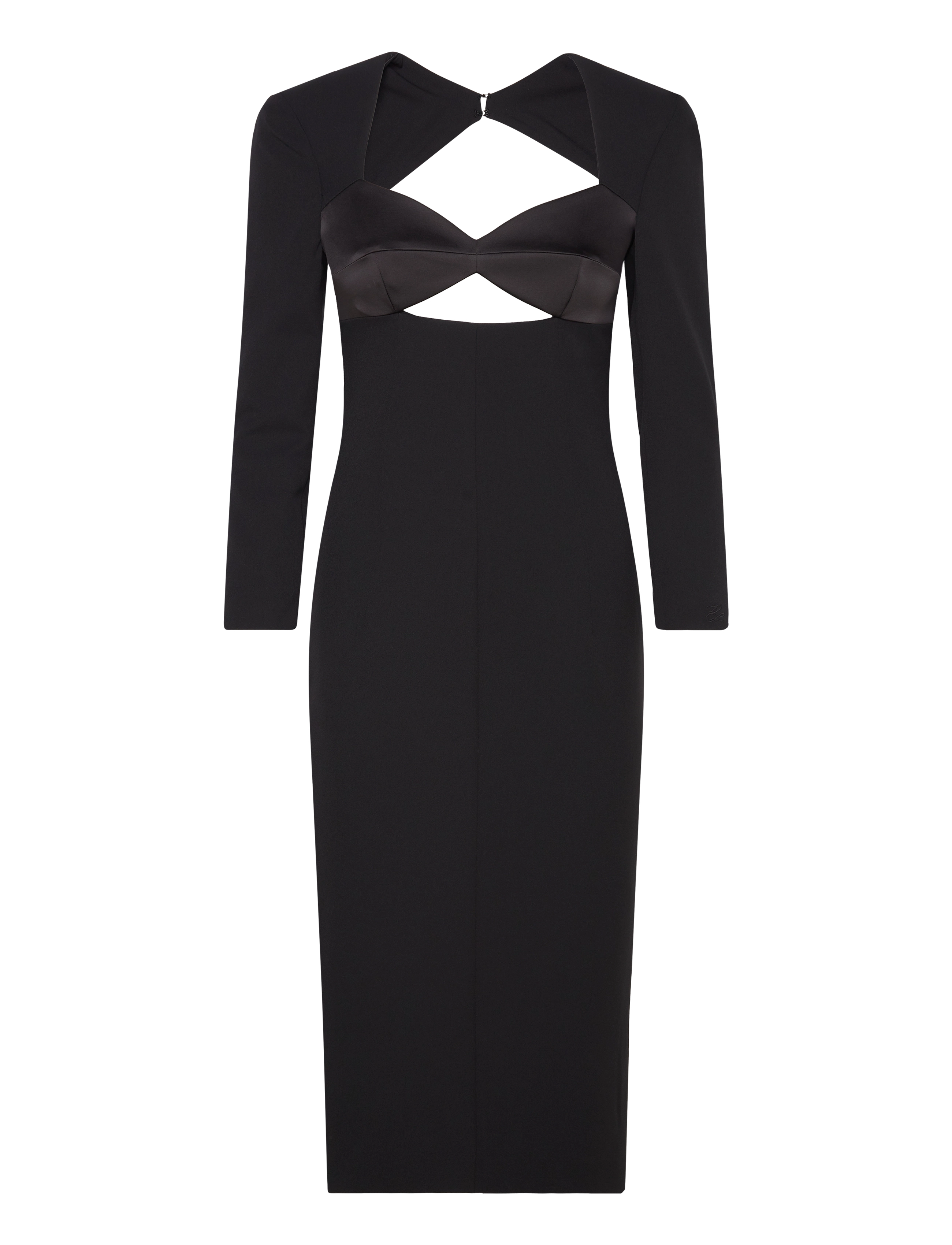 Karl Lagerfeld evening cut out dress - Aftonklänningar - BLACK / black