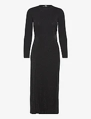 Karl Lagerfeld - lslv lurex jersey dress - festkläder till outletpriser - black lurex - 0