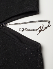 Karl Lagerfeld - lslv lurex jersey dress - festkläder till outletpriser - black lurex - 5