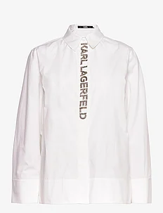 embellished placket shirt, Karl Lagerfeld