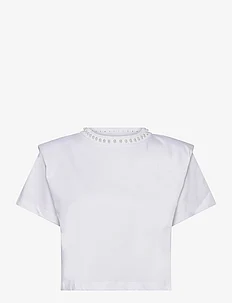 embellished padded t-shirt, Karl Lagerfeld