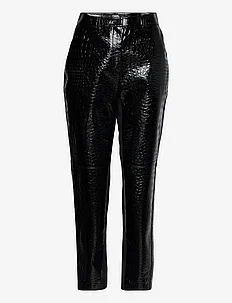 faux croc patent leather pants, Karl Lagerfeld