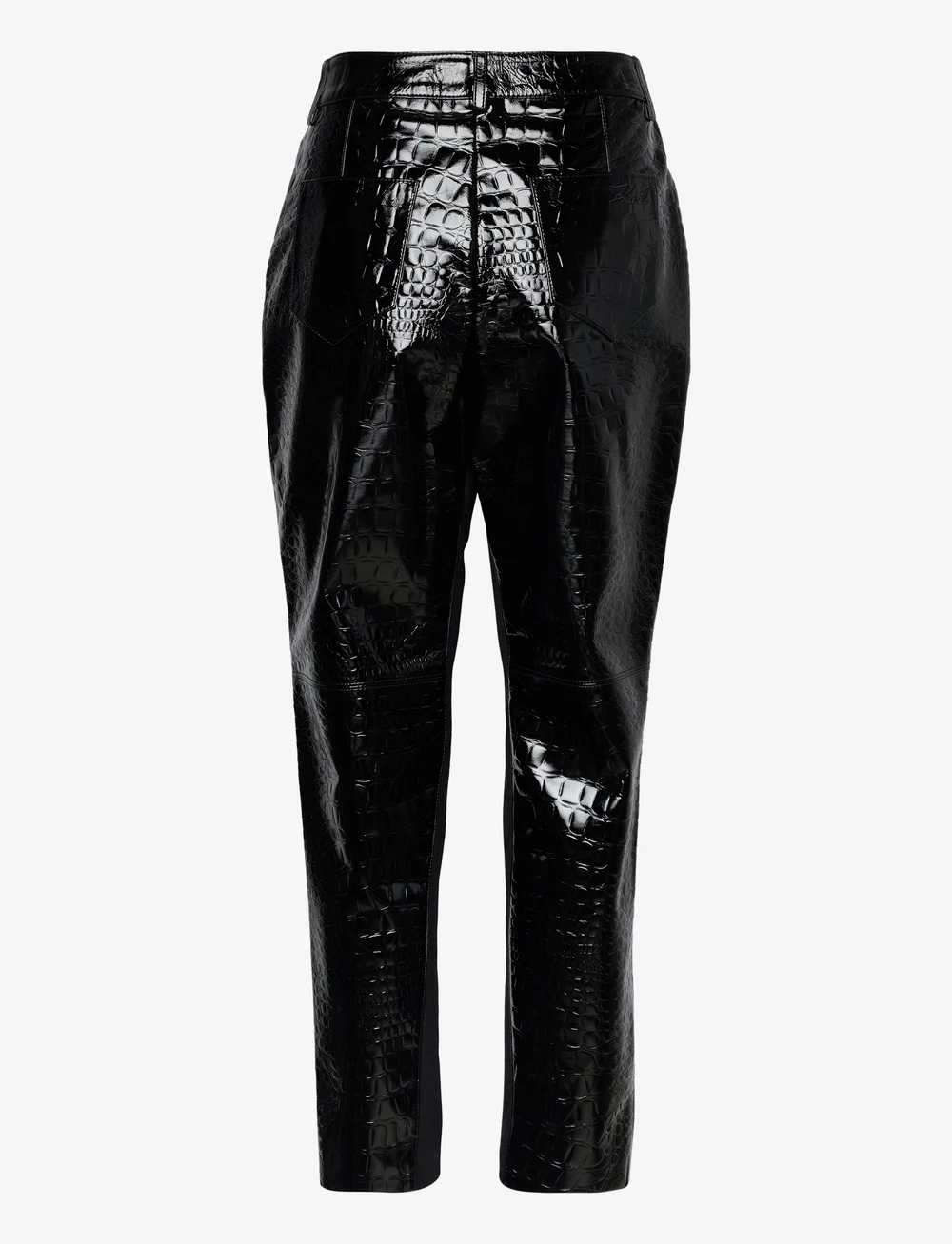 Karl Lagerfeld Faux Croc Patent Leather Pants Hosen Boozt