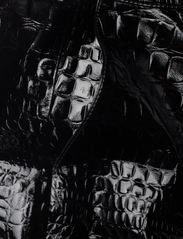 Karl Lagerfeld - faux croc patent leather pants - ballīšu apģērbs par outlet cenām - black - 2