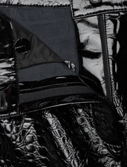Karl Lagerfeld - faux croc patent leather pants - ballīšu apģērbs par outlet cenām - black - 3
