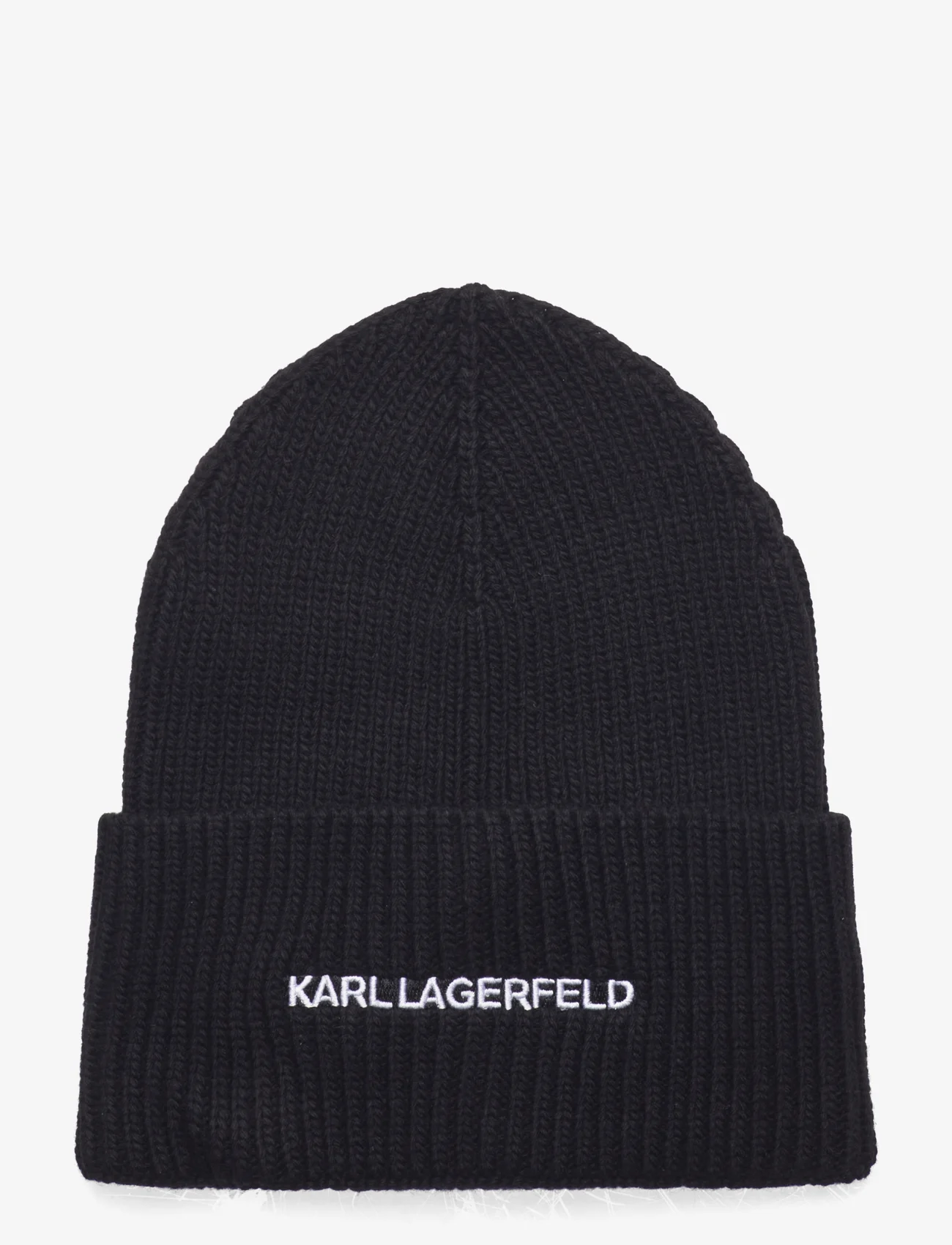 Karl Lagerfeld - k/essential beanie - pigimütsid - black - 0