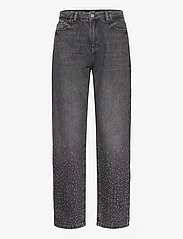 Karl Lagerfeld - sparkle gf denim pants - leveälahkeiset farkut - mid grey - 0