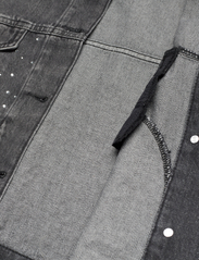 Karl Lagerfeld - sparkle denim jacket - pavasarinės striukės - mid grey - 4