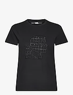 boucle profile t-shirt - BLACK