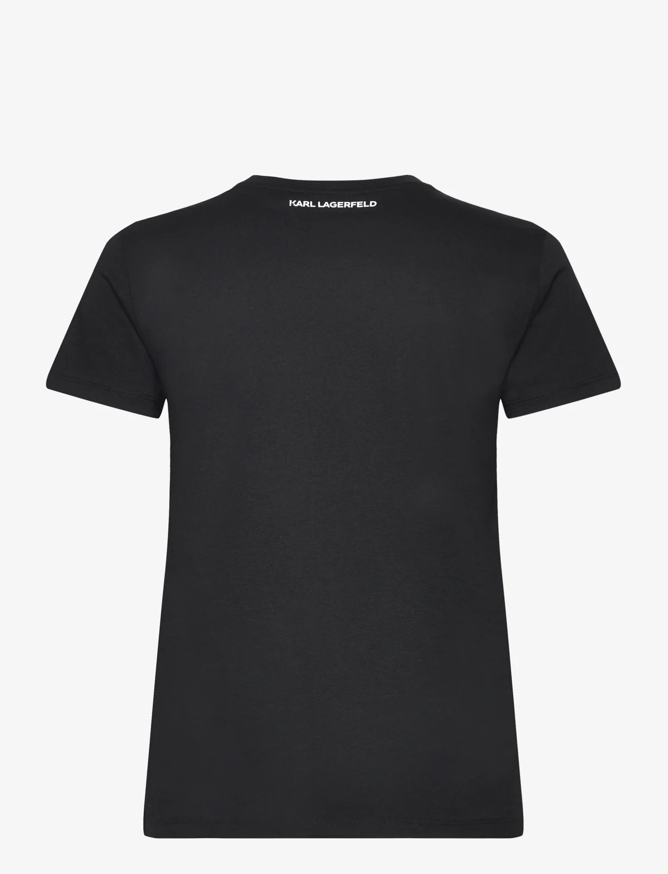 Karl Lagerfeld - boucle profile t-shirt - t-särgid - black - 1