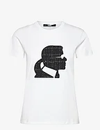 boucle profile t-shirt - WHITE