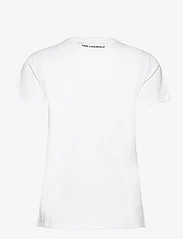 Karl Lagerfeld - boucle profile t-shirt - t-krekli - white - 1