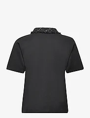 Karl Lagerfeld - boucle polo t-shirt - polosärgid - black - 1