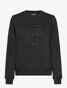 boucle profile sweatshirt, Karl Lagerfeld
