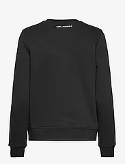 Karl Lagerfeld - boucle profile sweatshirt - sporta džemperi - black - 1