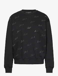 rhinestone karl sweatshirt, Karl Lagerfeld