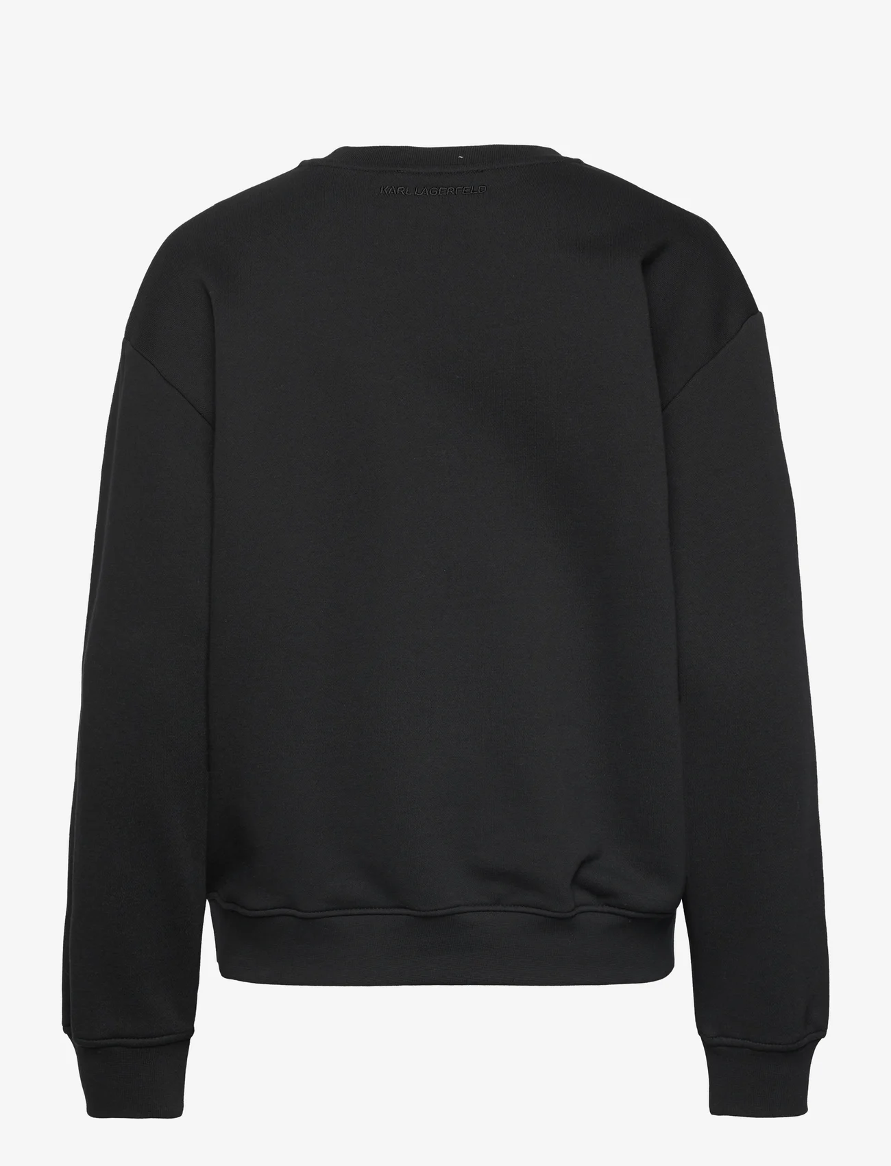 Karl Lagerfeld - rhinestone karl sweatshirt - kapuutsiga dressipluusid - black - 1