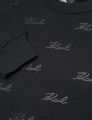Karl Lagerfeld - rhinestone karl sweatshirt - džemperiai su gobtuvu - black - 2