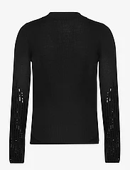 Karl Lagerfeld - lslv mockneck knit - strikkegensere - black - 1