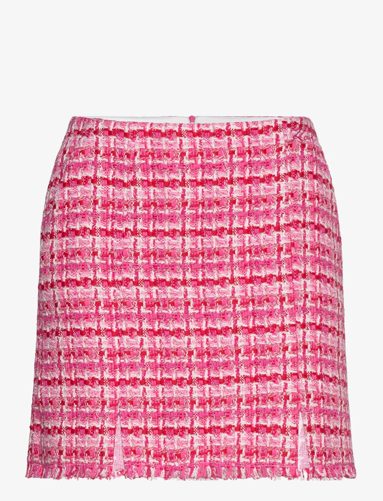 Karl Lagerfeld - boucle skirt - korte skjørt - pink/red boucle - 0