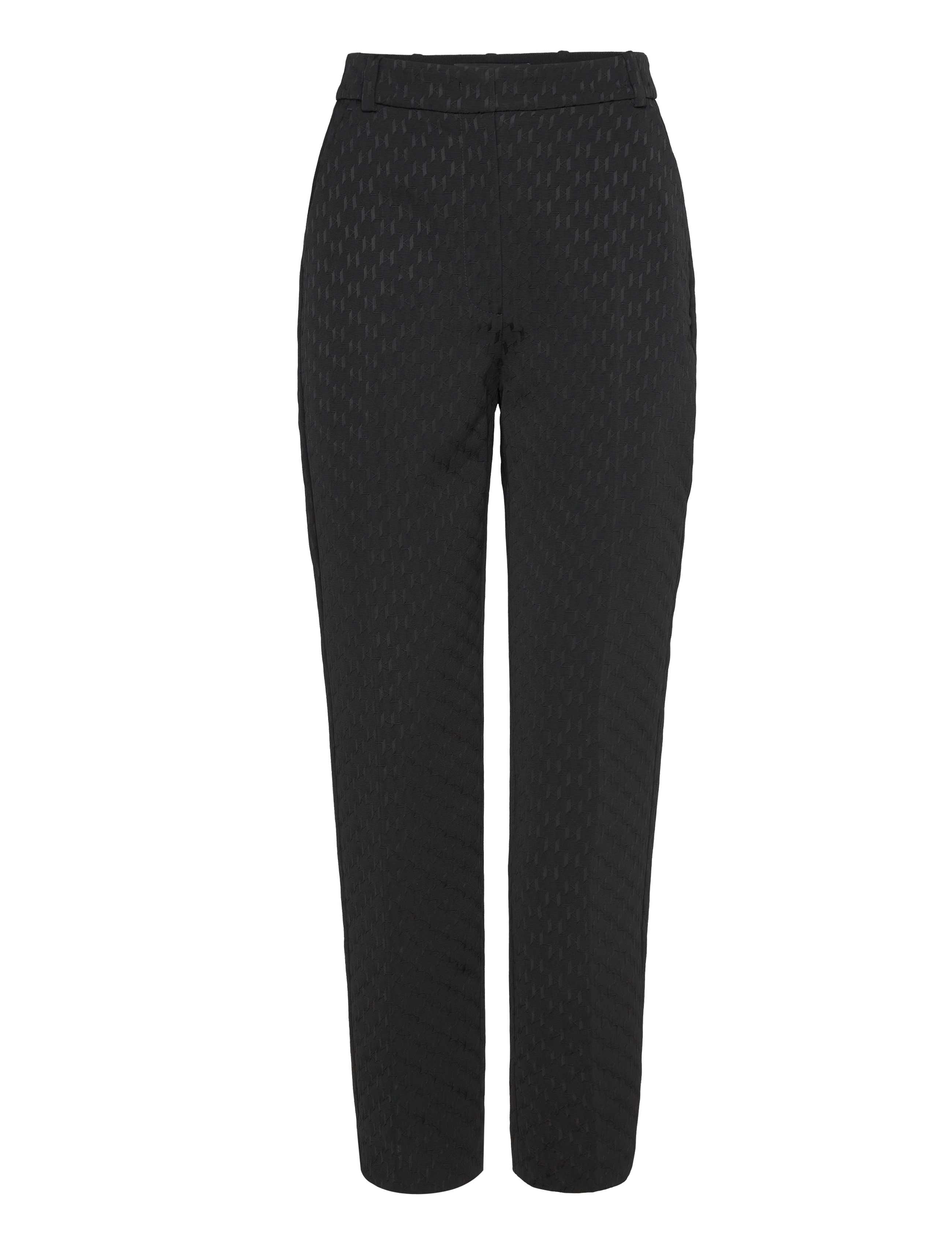 Karl Lagerfeld MONOGRAM SUIT PANTS - Karl Lagerfeld - BLACK / black