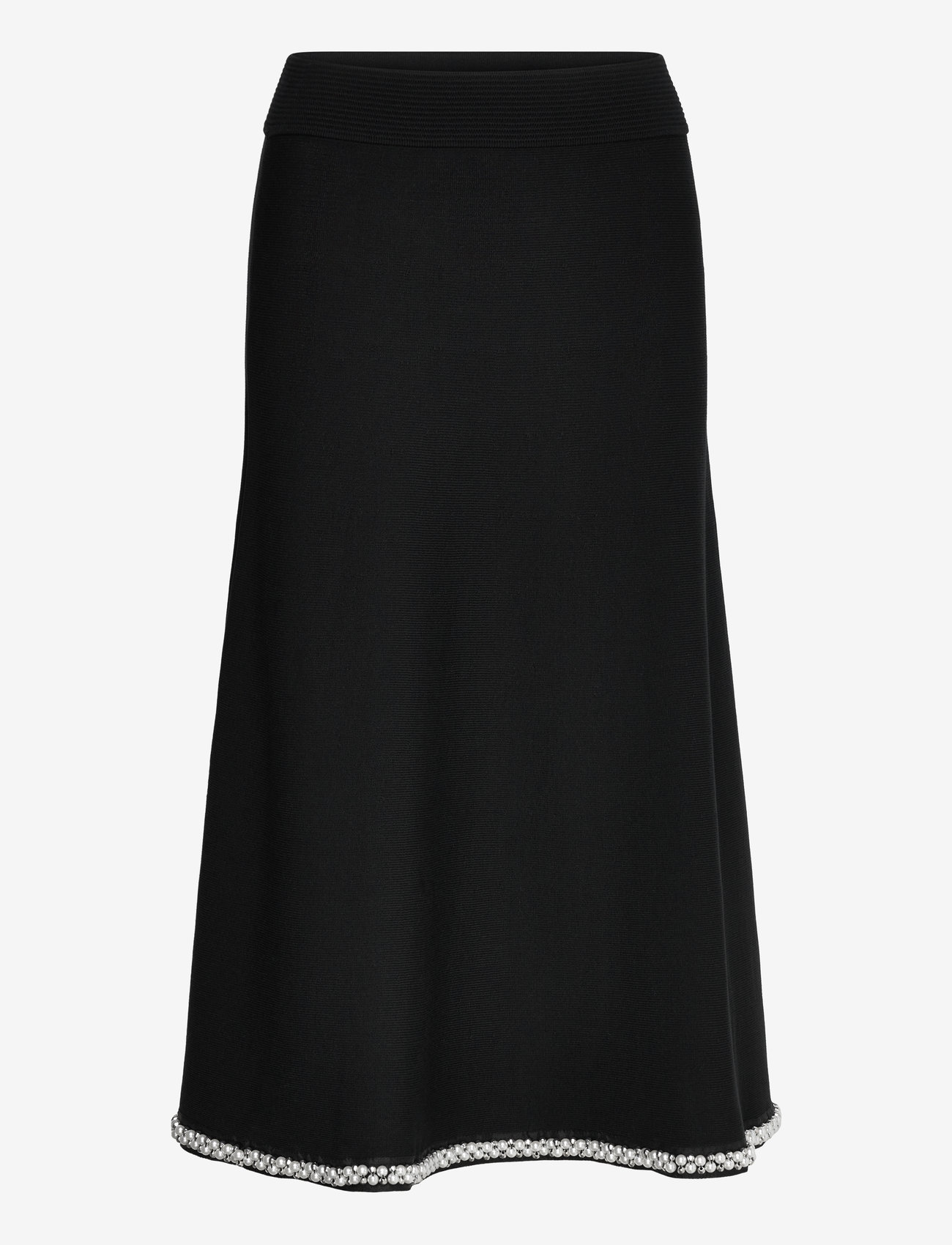 Karl Lagerfeld - A LINE PEARL KNIT SKIRT - black - 0