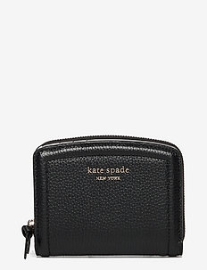 KNOTT PEBBLED LEATHER small compact wallet, Kate Spade