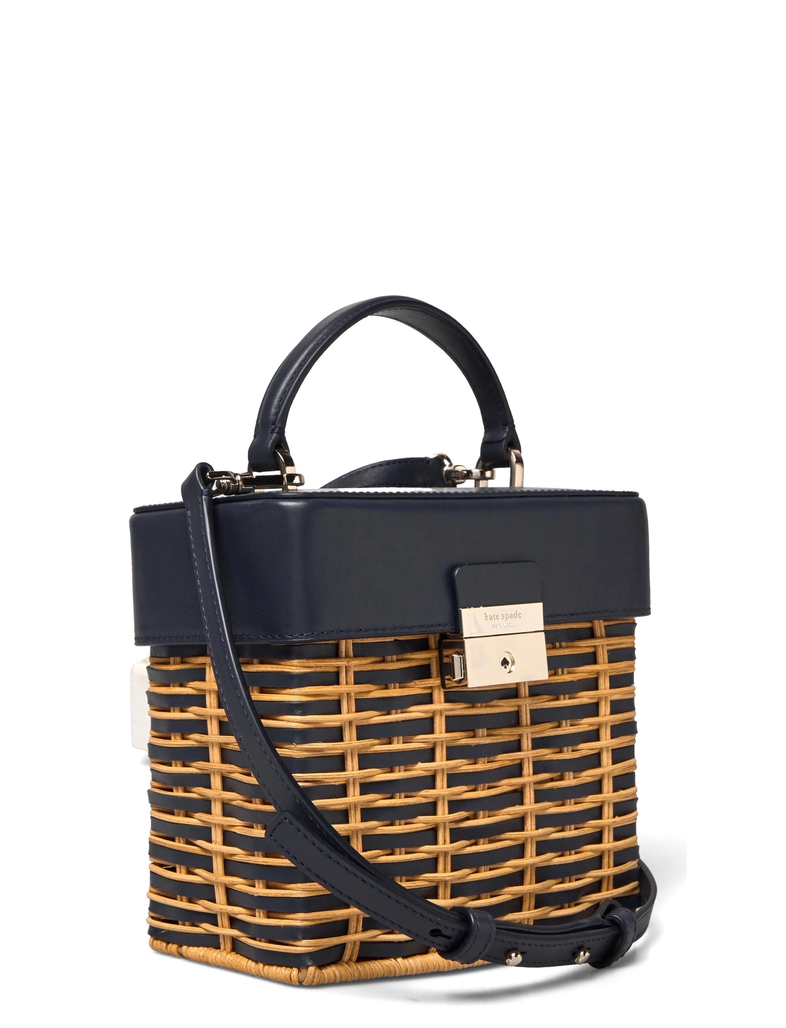 Kate Spade - VOYAGE WICKER small top handle - blazer blue - 2