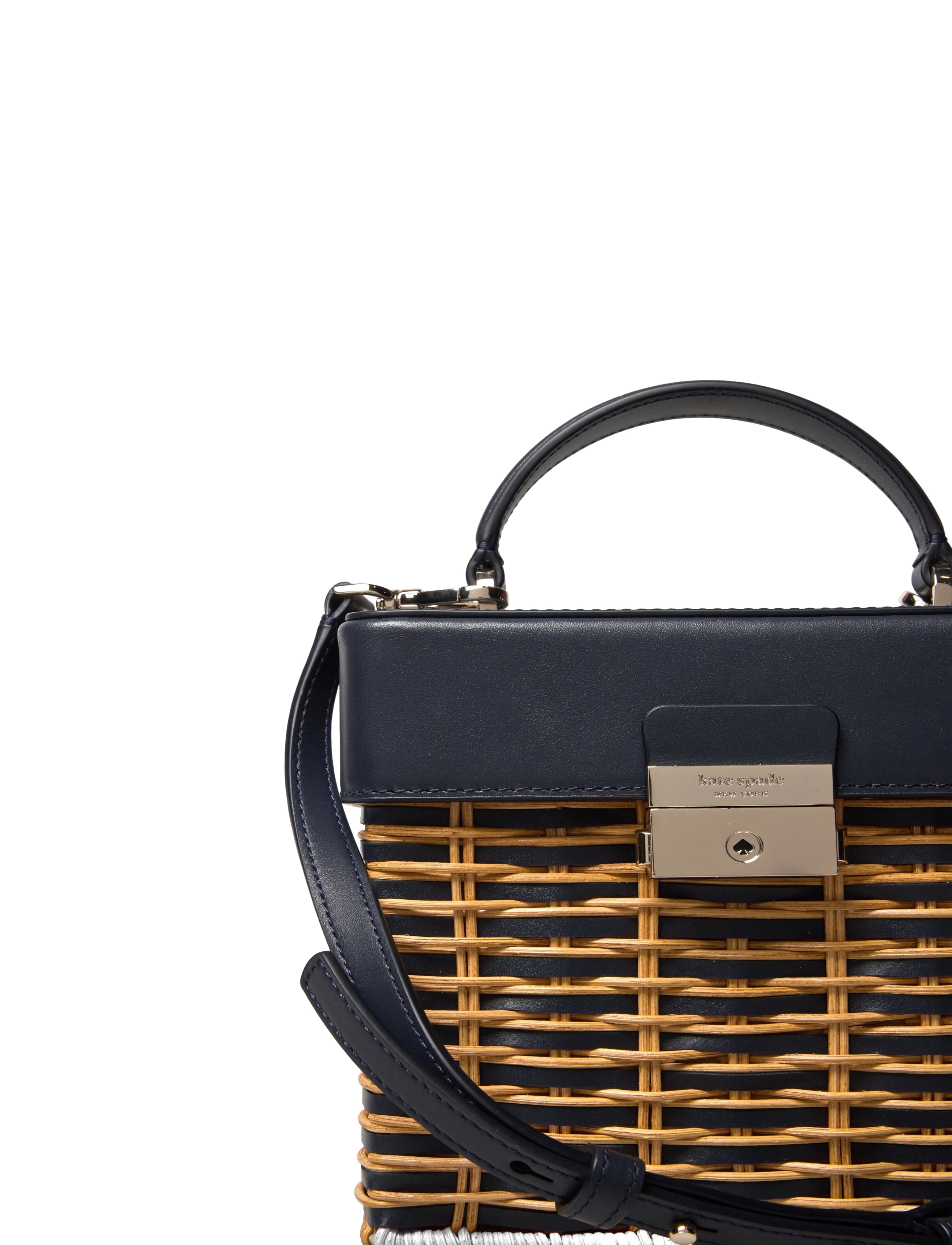 Kate Spade - VOYAGE WICKER small top handle - blazer blue - 3