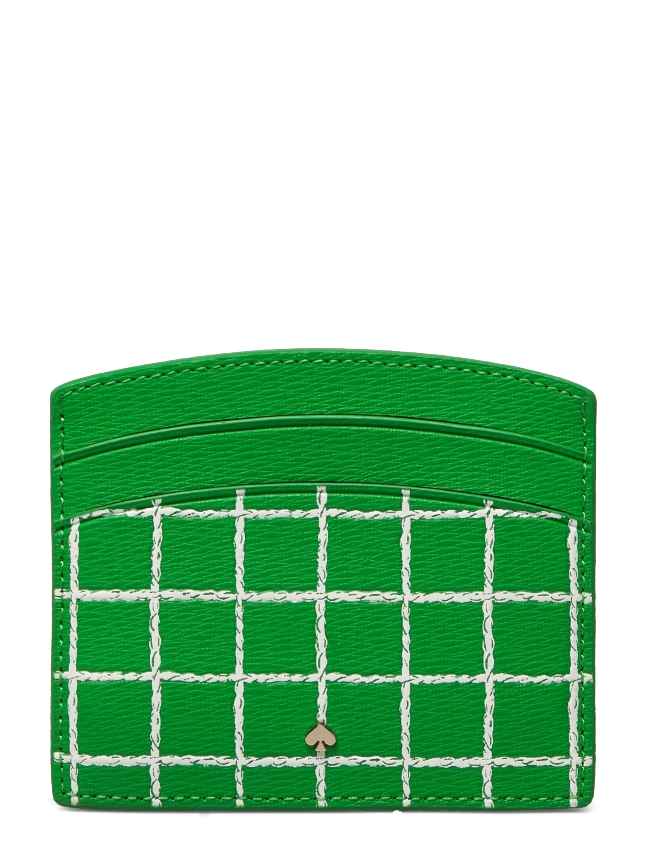 Kate Spade - COURTSIDE PRINTED PVC CARD HOLDER - fresh greens multi - 1