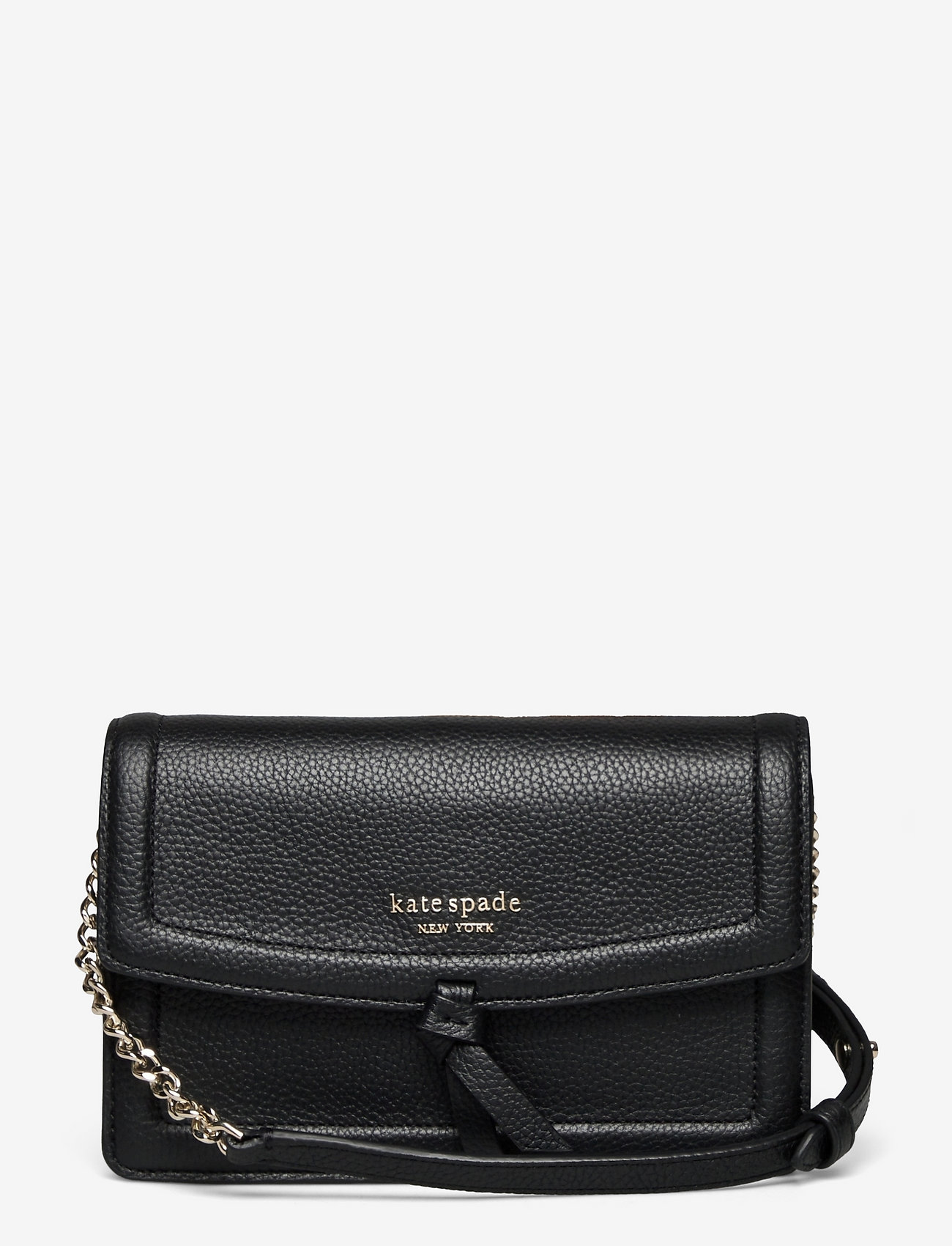 Kate Spade - KNOTT FLAP CROSSBODY - black - 0