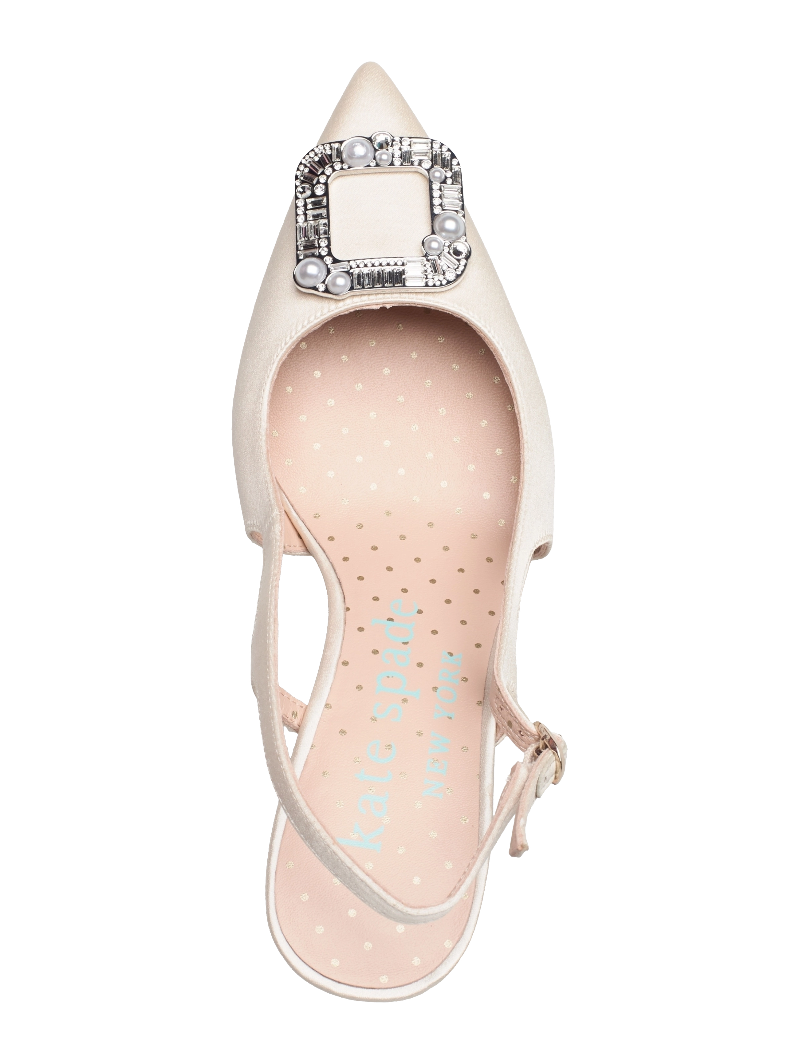 Kate Spade - BUCKLE UP SLING - ivory bridal - 3