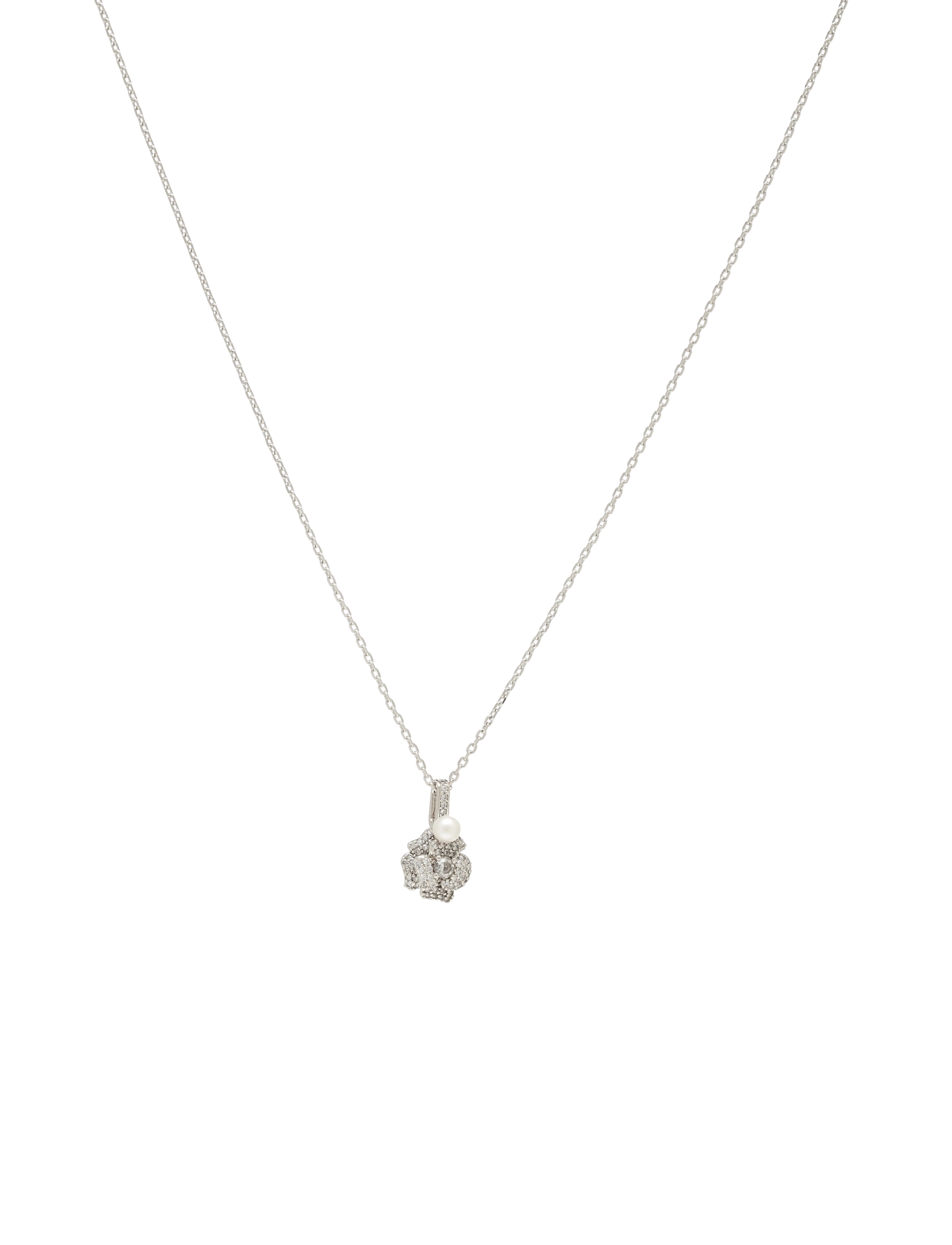 bouquet toss rose pendant - WHITE MULTI