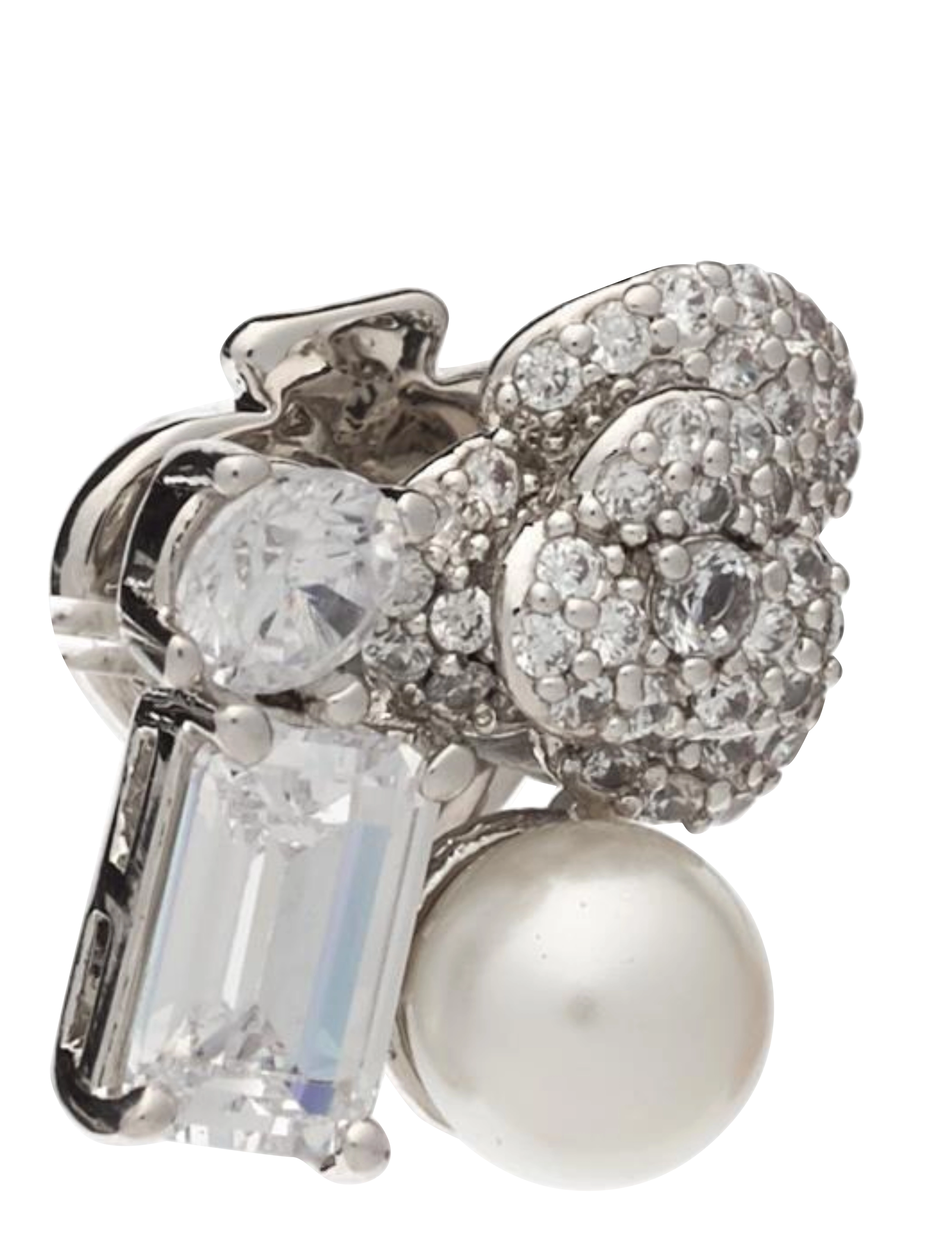 Kate Spade - cluster studs - white multi - 1