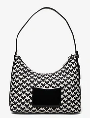 Kate Spade - SAM ICON MODERNIST HEARTS JACQUARD FABRIC small shoulder bag - ballīšu apģērbs par outlet cenām - cream - 1