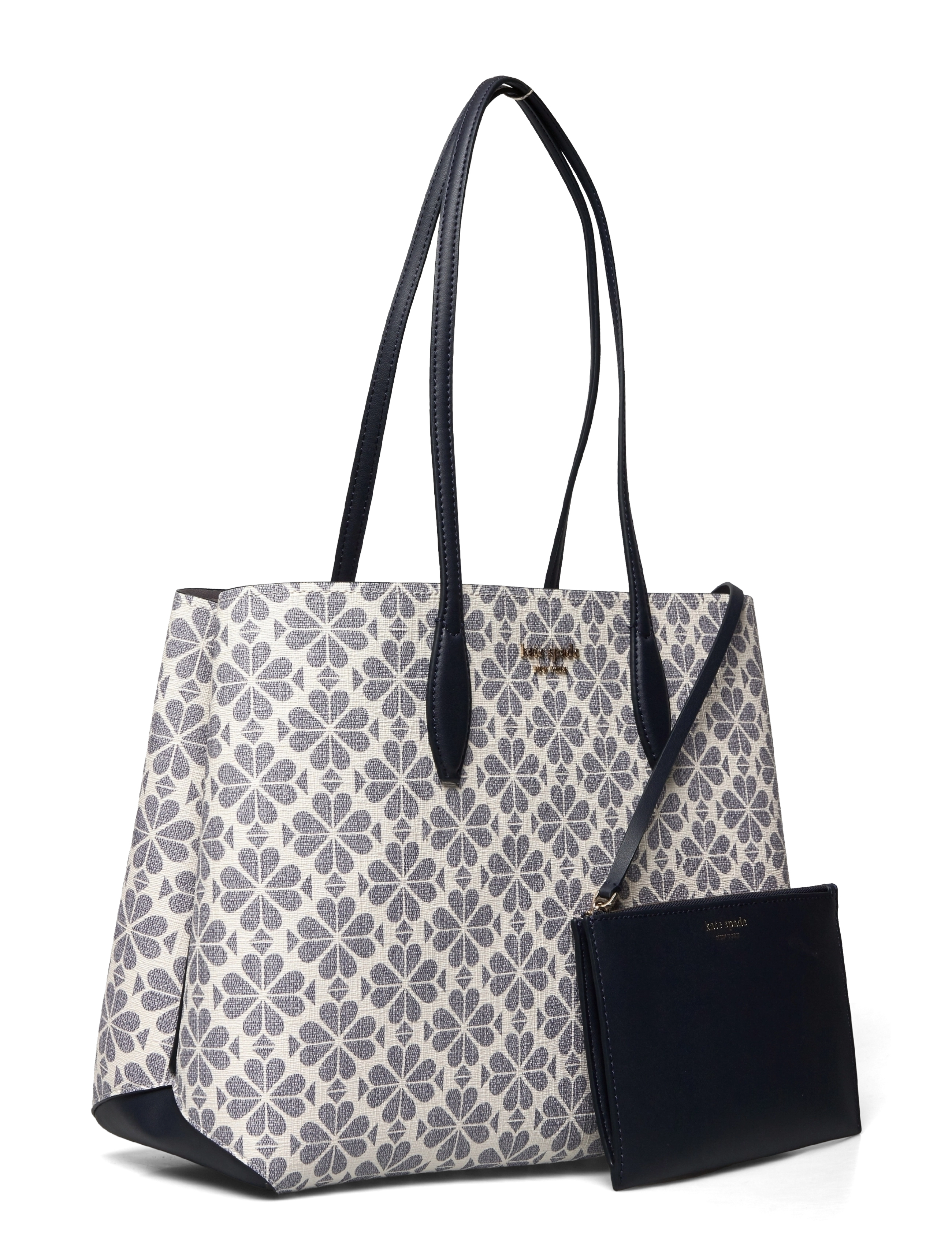 Kate Spade - SPADE FLOWER COATED CANVAS all day large tote - slate blue multi - 2