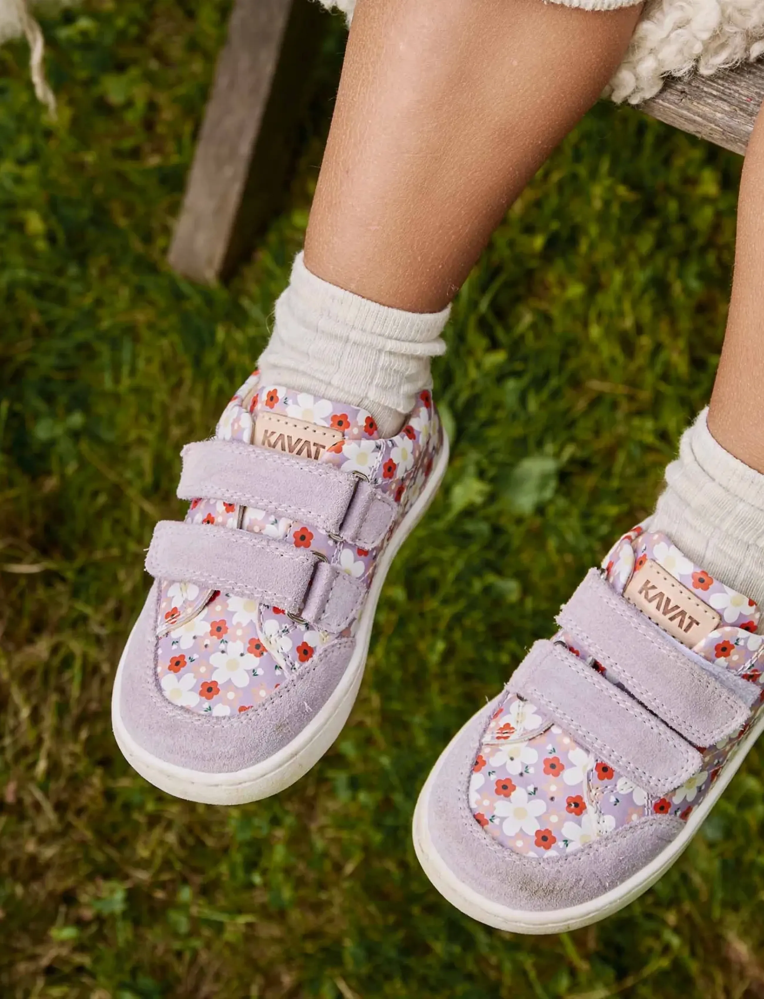 Kavat Söderhamn, Børn, Børne Velcro Sneakers, Lila, Str: 24/15.3CM