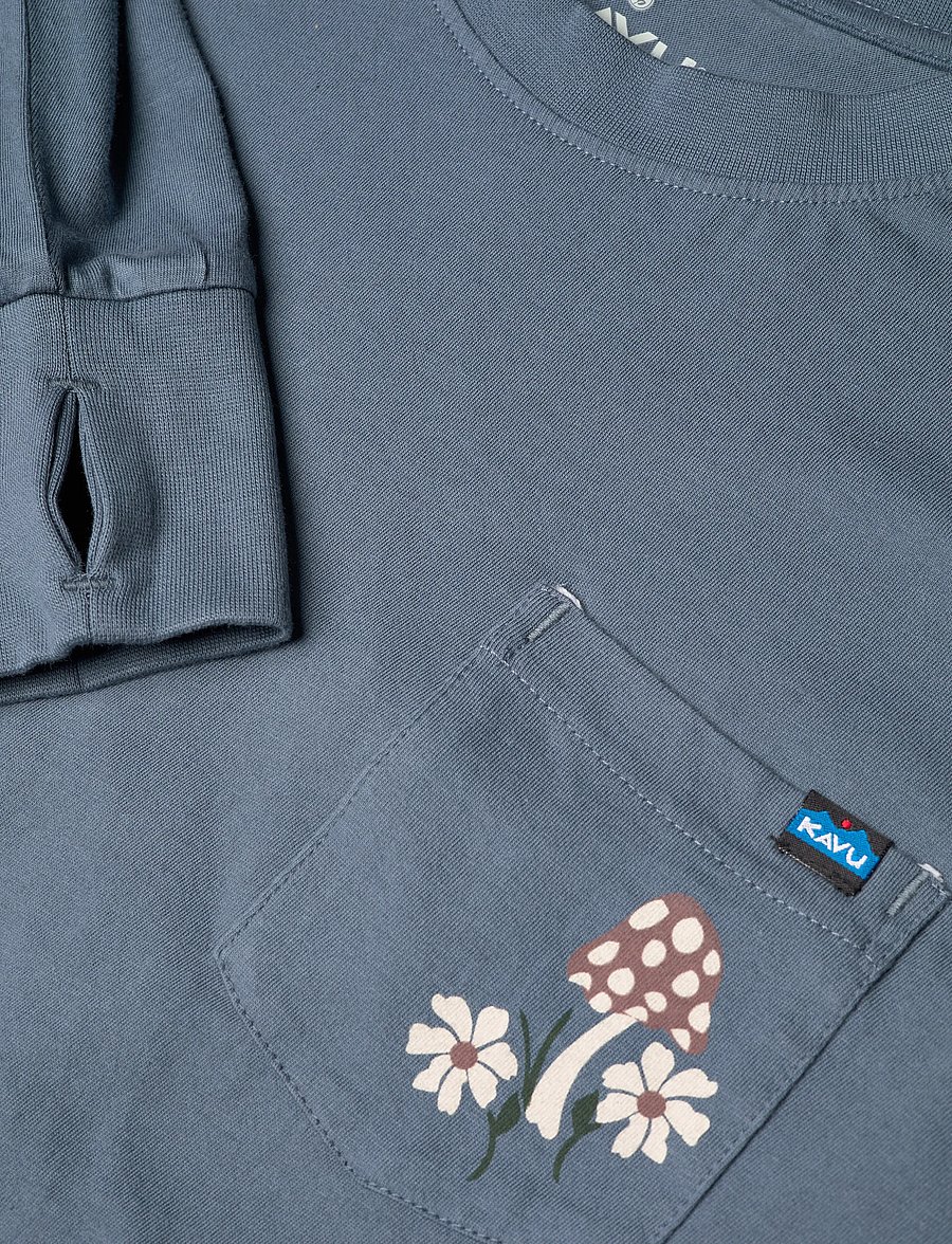 KAVU - Westray - långärmade toppar - blue mirage - 2