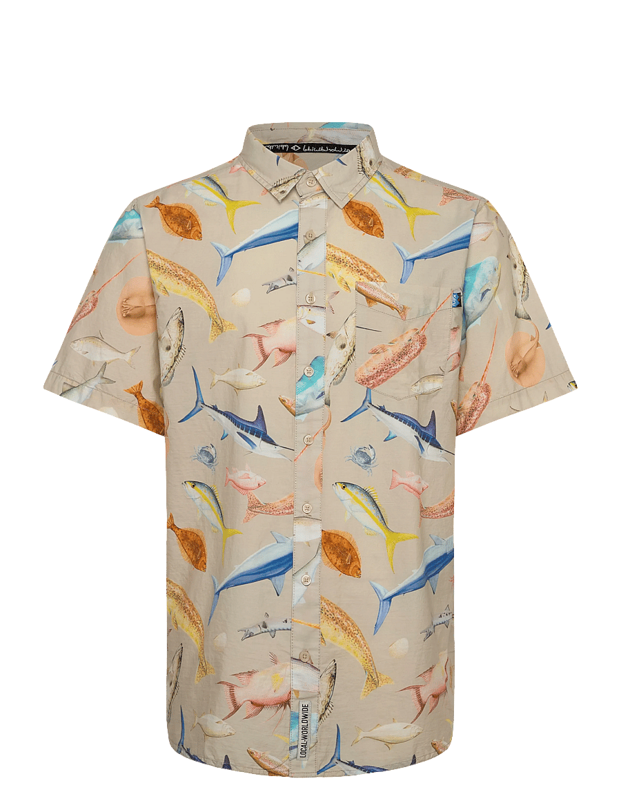 KAVU - Festaruski - kurzarmhemden - gulf fish - 0