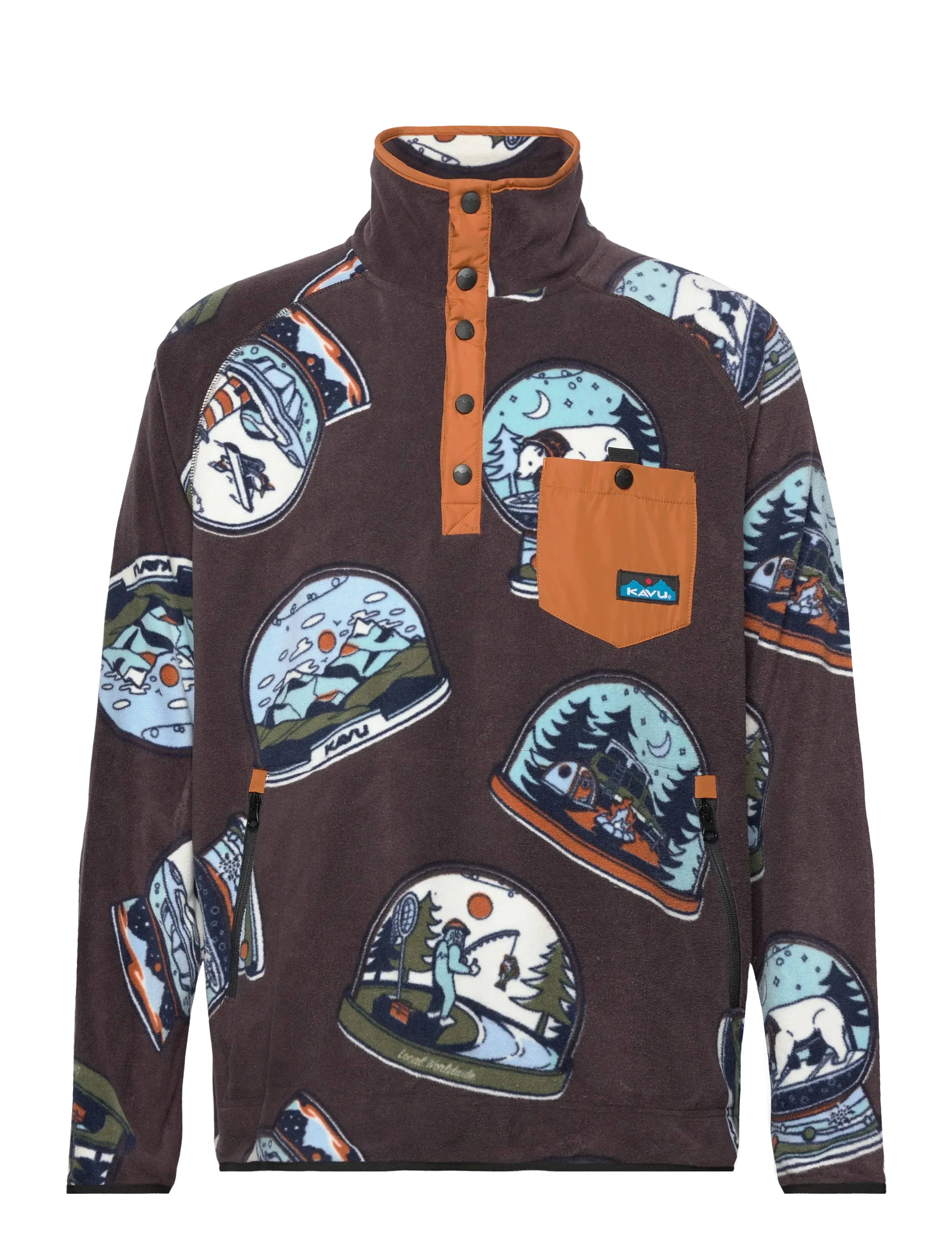 KAVU Teannaway - Kleidung - SNOWGLOBE / brown